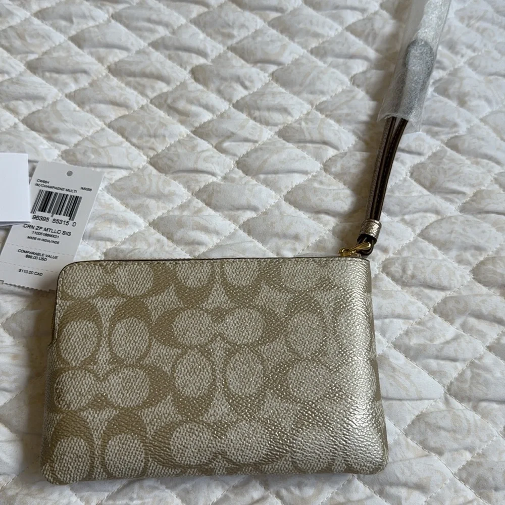 Coach Gold Wristlet - Picture 3 of 3